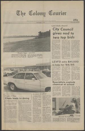The Colony Courier (The Colony, Tex.), Vol. 9, No. 4, Ed. 1 Thursday, September 6, 1984