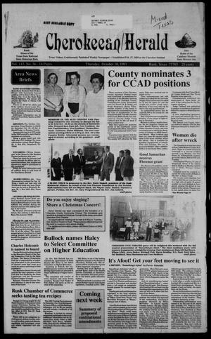 Cherokeean/Herald (Rusk, Tex.), Vol. 143, No. 36, Ed. 1 Thursday, October 10, 1991