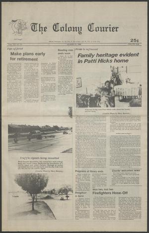 The Colony Courier (The Colony, Tex.), Vol. 12, No. 51, Ed. 1 Thursday, August 11, 1988