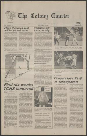 The Colony Courier (The Colony, Tex.), Vol. 13, No. 12, Ed. 1 Thursday, November 10, 1988