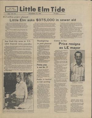 Little Elm Tide (Little Elm, Tex.), Vol. 8, No. 45, Ed. 1 Thursday, November 20, 1975