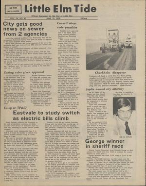 Primary view of object titled 'Little Elm Tide (Little Elm, Tex.), Vol. 9, No. 41, Ed. 1 Thursday, June 10, 1976'.