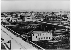[Aerial view of Texas City after the 1915 hurricane]