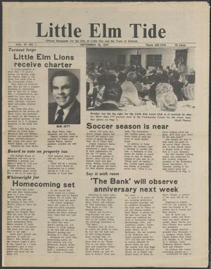 Little Elm Tide (Little Elm, Tex.), Vol. 11, No. 1, Ed. 1 Thursday, September 15, 1977