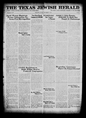 The Texas Jewish Herald (Houston, Tex.), Vol. 17, No. 14, Ed. 1 Thursday, December 4, 1924