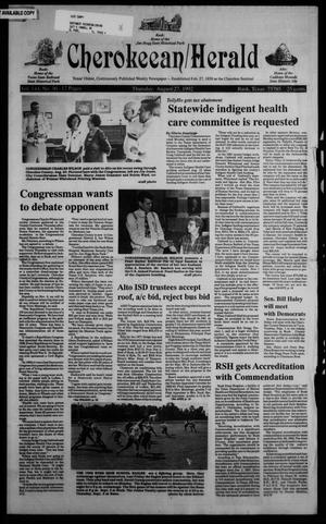 Cherokeean/Herald (Rusk, Tex.), Vol. 144, No. 30, Ed. 1 Thursday, August 27, 1992