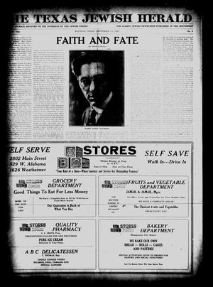 The Texas Jewish Herald (Houston, Tex.), Vol. 18, No. 3, Ed. 1 Thursday, September 17, 1925
