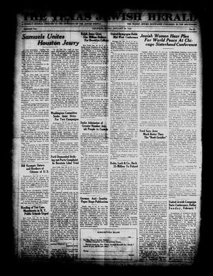 The Texas Jewish Herald (Houston, Tex.), Vol. 18, No. 22, Ed. 1 Thursday, January 28, 1926