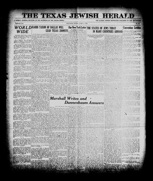 The Texas Jewish Herald (Houston, Tex.), Vol. 18, No. 40, Ed. 1 Thursday, June 3, 1926