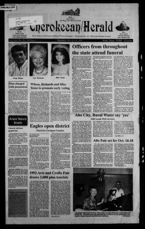 Cherokeean/Herald (Rusk, Tex.), Vol. 144, No. 36, Ed. 1 Thursday, October 8, 1992