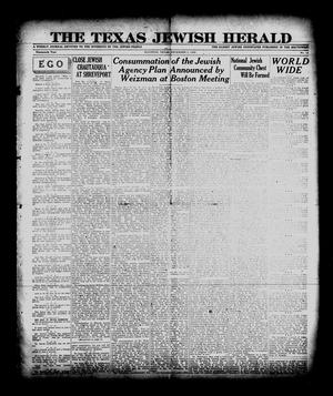 The Texas Jewish Herald (Houston, Tex.), Vol. 19, No. 14, Ed. 1 Thursday, December 2, 1926