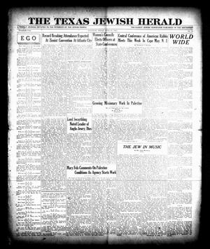 The Texas Jewish Herald (Houston, Tex.), Vol. 20, No. 11, Ed. 1 Thursday, June 23, 1927