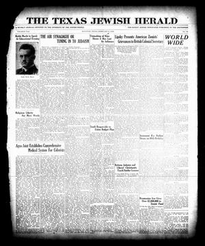 The Texas Jewish Herald (Houston, Tex.), Vol. 20, No. 44, Ed. 1 Thursday, February 9, 1928