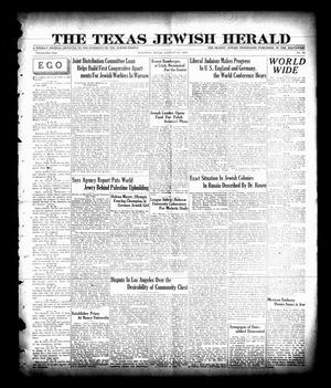 The Texas Jewish Herald (Houston, Tex.), Vol. 21, No. 21, Ed. 1 Thursday, August 30, 1928