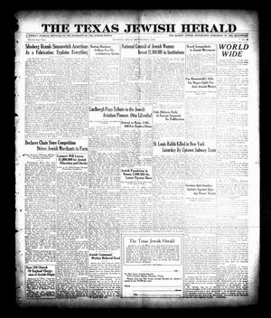 The Texas Jewish Herald (Houston, Tex.), Vol. 21, No. 22, Ed. 1 Thursday, September 6, 1928