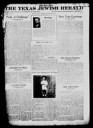 The Texas Jewish Herald (Houston, Tex.), Vol. 24, No. 22, Ed. 1 Thursday, September 10, 1931