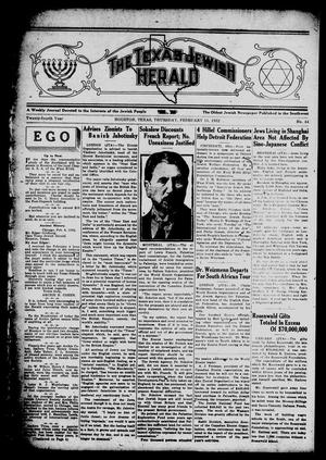 The Texas Jewish Herald (Houston, Tex.), Vol. 24, No. 44, Ed. 1 Thursday, February 11, 1932