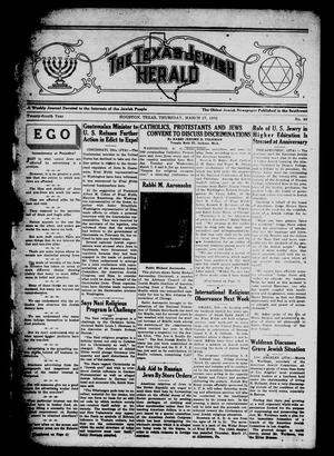 The Texas Jewish Herald (Houston, Tex.), Vol. 24, No. 49, Ed. 1 Thursday, March 17, 1932