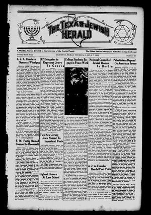 The Texas Jewish Herald (Houston, Tex.), Vol. 26, No. 13, Ed. 1 Thursday, July 7, 1932