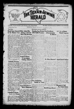 The Texas Jewish Herald (Houston, Tex.), Vol. 26, No. 27, Ed. 1 Thursday, October 13, 1932