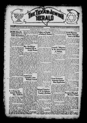 Primary view of object titled 'The Texas Jewish Herald (Houston, Tex.), Vol. 26, No. 38, Ed. 1 Thursday, December 29, 1932'.