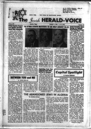 The Jewish Herald-Voice (Houston, Tex.), Vol. 57, No. 19, Ed. 1 Thursday, August 2, 1962