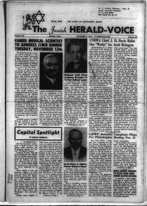 Primary view of object titled 'The Jewish Herald-Voice (Houston, Tex.), Vol. 57, No. 32, Ed. 1 Thursday, November 8, 1962'.