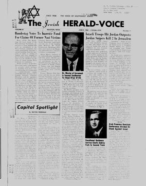 The Jewish Herald-Voice (Houston, Tex.), Vol. 60, No. 11, Ed. 1 Thursday, June 3, 1965