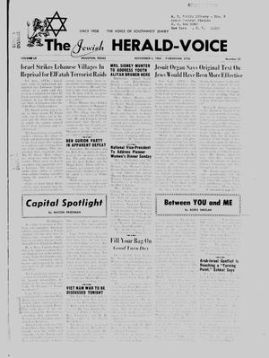 The Jewish Herald-Voice (Houston, Tex.), Vol. 60, No. 32, Ed. 1 Thursday, November 4, 1965