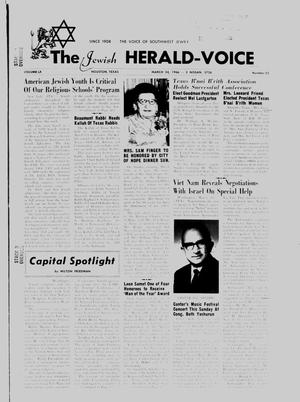 The Jewish Herald-Voice (Houston, Tex.), Vol. 60, No. 52, Ed. 1 Thursday, March 24, 1966