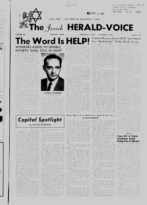 The Jewish Herald-Voice (Houston, Tex.), Vol. 61, No. 46, Ed. 1 Thursday, February 9, 1967