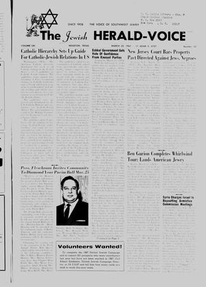 The Jewish Herald-Voice (Houston, Tex.), Vol. 61, No. 52, Ed. 1 Thursday, March 23, 1967