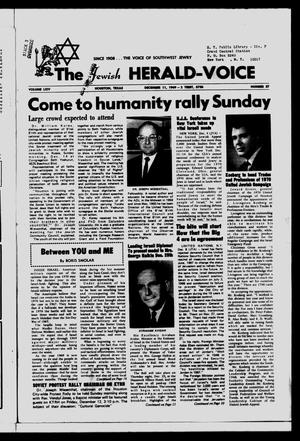 The Jewish Herald-Voice (Houston, Tex.), Vol. 64, No. 37, Ed. 1 Thursday, December 11, 1969