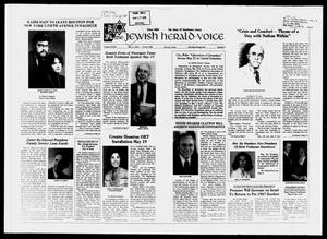 Primary view of object titled 'The Jewish Herald-Voice (Houston, Tex.), Vol. 68, No. 8, Ed. 1 Thursday, May 13, 1976'.