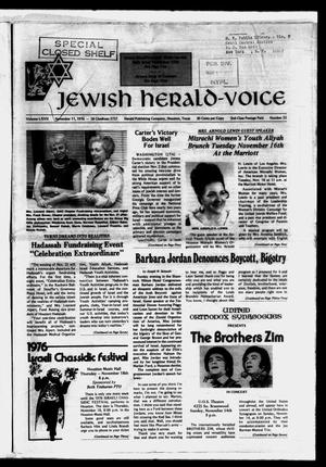 Jewish Herald-Voice (Houston, Tex.), Vol. 67, No. 33, Ed. 1 Thursday, November 11, 1976