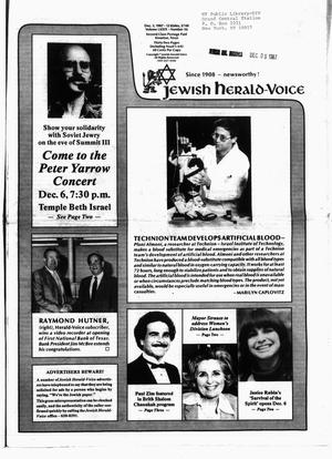 Jewish Herald-Voice (Houston, Tex.), Vol. 79, No. 36, Ed. 1 Thursday, December 3, 1987