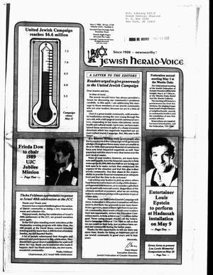 Primary view of object titled 'Jewish Herald-Voice (Houston, Tex.), Vol. 80, No. 6, Ed. 1 Thursday, May 5, 1988'.