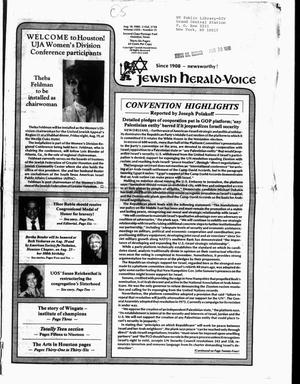 Primary view of object titled 'Jewish Herald-Voice (Houston, Tex.), Vol. 80, No. 21, Ed. 1 Thursday, August 18, 1988'.