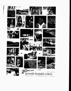 Primary view of object titled 'Jewish Herald-Voice (Houston, Tex.), Vol. 80, No. 25, Ed. 1 Monday, September 12, 1988'.