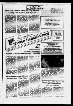Jewish Herald-Voice (Houston, Tex.), Vol. 67, No. 38, Ed. 1 Thursday, December 16, 1976