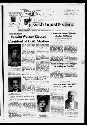Jewish Herald-Voice (Houston, Tex.), Vol. 68, No. 40, Ed. 1 Thursday, December 30, 1976