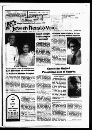 Jewish Herald-Voice (Houston, Tex.), Vol. 69, No. 29, Ed. 1 Thursday, October 13, 1977