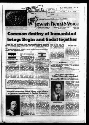 Jewish Herald-Voice (Houston, Tex.), Vol. 69, No. 35, Ed. 1 Thursday, November 24, 1977