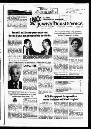Jewish Herald-Voice (Houston, Tex.), Vol. 69, No. 40, Ed. 1 Thursday, December 29, 1977