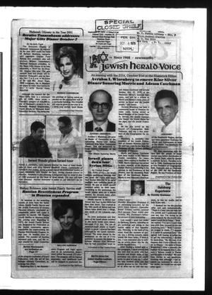 Primary view of object titled 'Jewish Herald-Voice (Houston, Tex.), Vol. 71, No. 23, Ed. 1 Thursday, September 27, 1979'.