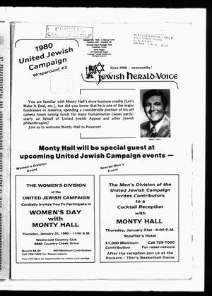 Jewish Herald-Voice (Houston, Tex.), Vol. 71, No. 40, Ed. 1 Thursday, January 24, 1980
