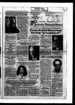 Jewish Herald-Voice (Houston, Tex.), Vol. 71, No. 42, Ed. 1 Thursday, February 7, 1980