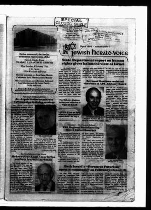 Jewish Herald-Voice (Houston, Tex.), Vol. 71, No. 43, Ed. 1 Thursday, February 14, 1980
