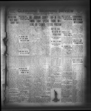 Primary view of object titled 'Cleburne Morning Review (Cleburne, Tex.), Ed. 1 Tuesday, October 9, 1917'.