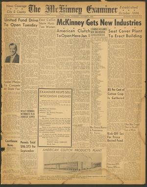 Primary view of The McKinney Examiner (McKinney, Tex.), Vol. 74, No. 2, Ed. 1 Thursday, October 8, 1959